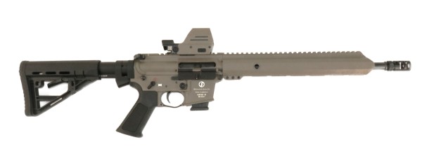 Schmeisser AR 15 - 9 Sport Kal. 9 mm Lauflänge 14,5" Zoll, Schubschaft, M-Lok Farbe FDE